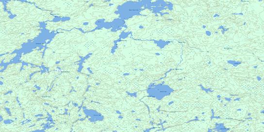 Mamakwash Lake Topographic map 052N10 at 1:50,000 Scale