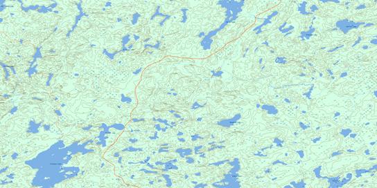 Kirkness Lake Topographic map 052N12 at 1:50,000 Scale