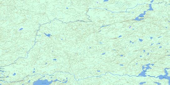 Nechigona Lake Topo Map 052N14 at 1:50,000 scale - National Topographic System of Canada (NTS) - Toporama map