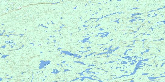 Wigwasikak Lake Topographic map 052N16 at 1:50,000 Scale