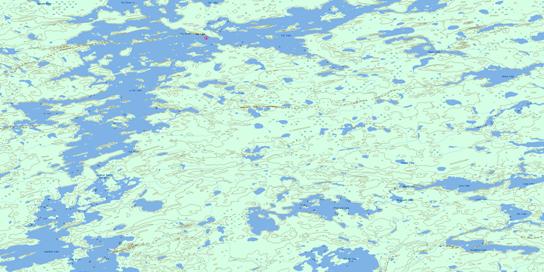 Cat Lake Topographic map 052O12 at 1:50,000 Scale