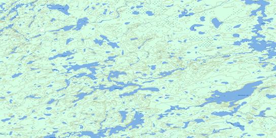 Upturnedroot Lake Topo Map 052O14 at 1:50,000 scale - National Topographic System of Canada (NTS) - Toporama map
