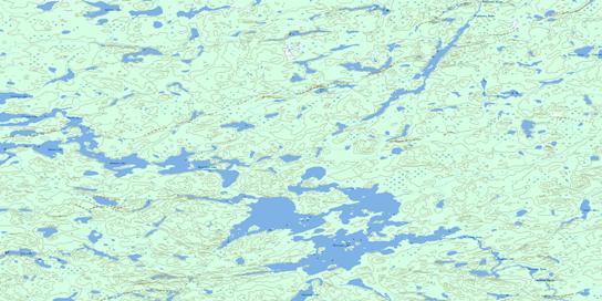 Otoonabee Lake Topo Map 052O15 at 1:50,000 scale - National Topographic System of Canada (NTS) - Toporama map