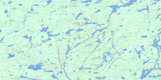 Sim Lake Topo Map 052P01 at 1:50,000 scale - National Topographic System of Canada (NTS) - Toporama map