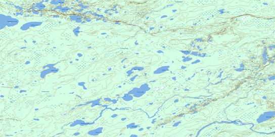 Crerar Lake Topo Map 052P11 at 1:50,000 scale - National Topographic System of Canada (NTS) - Toporama map