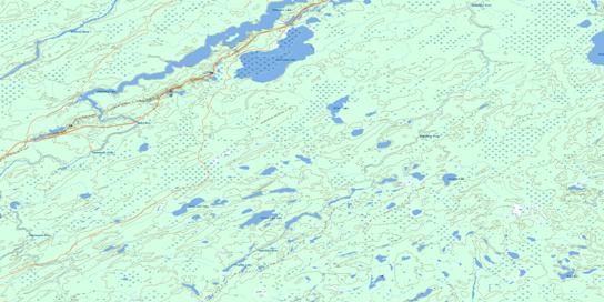 Collishaw Lake Topographic map 052P12 at 1:50,000 Scale