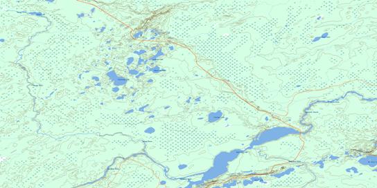 Lysander Lake Topographic map 052P13 at 1:50,000 Scale