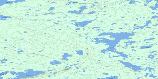 Machawaian Lake Topo Map 052P16 at 1:50,000 scale - National Topographic System of Canada (NTS) - Toporama map