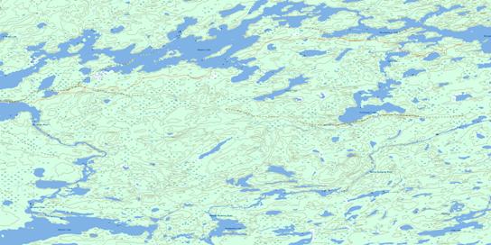 Kabania Lake Topo Map 053A01 at 1:50,000 scale - National Topographic System of Canada (NTS) - Toporama map