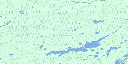 Totogan Lake Topo Map 053A03 at 1:50,000 scale - National Topographic System of Canada (NTS) - Toporama map