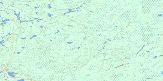 Dillen Lake Topographic map 053A04 at 1:50,000 Scale
