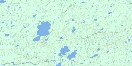 Eyes Lake Topographic map 053A07 at 1:50,000 Scale