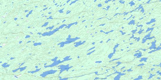 Nankika Lake Topo Map 053A08 at 1:50,000 scale - National Topographic System of Canada (NTS) - Toporama map