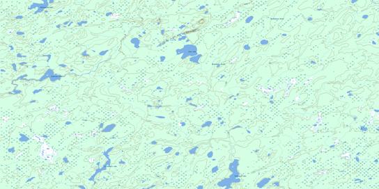 Michikenis Lake Topo Map 053A11 at 1:50,000 scale - National Topographic System of Canada (NTS) - Toporama map