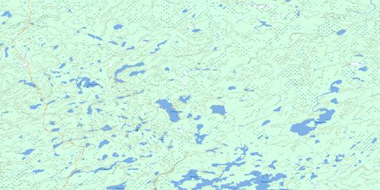 Obabigan Lake Topographic map 053A12 at 1:50,000 Scale