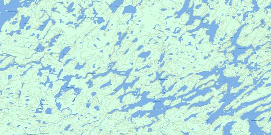 Sennett Lake Topo Map 053A15 at 1:50,000 scale - National Topographic System of Canada (NTS) - Toporama map