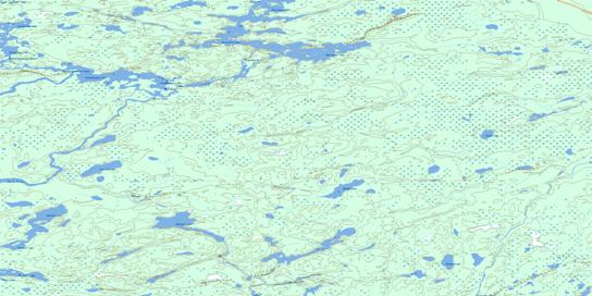 Kecheokagan Lake Topographic map 053B02 at 1:50,000 Scale