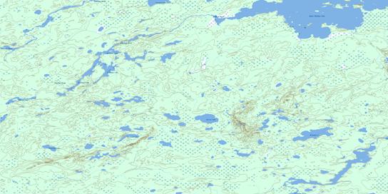 Shinbone Lake Topographic map 053B05 at 1:50,000 Scale