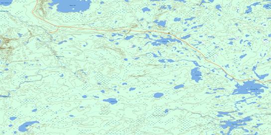 Stirland Lake Topo Map 053B06 at 1:50,000 scale - National Topographic System of Canada (NTS) - Toporama map