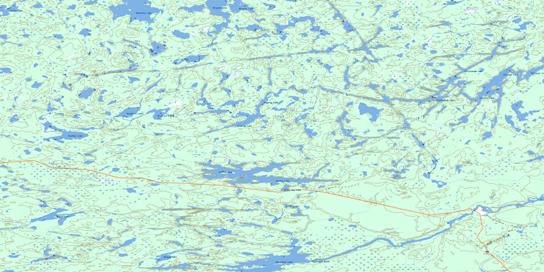 Mawley Lake Topo Map 053B07 at 1:50,000 scale - National Topographic System of Canada (NTS) - Toporama map