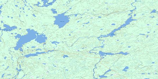 Opapimiskan Lake Topographic map 053B09 at 1:50,000 Scale