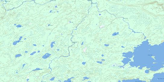 Windigo Lake Topographic map 053B12 at 1:50,000 Scale