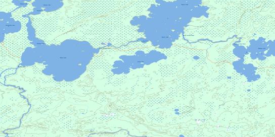 Nikip Lake Topo Map 053B13 at 1:50,000 scale - National Topographic System of Canada (NTS) - Toporama map