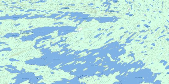 North Caribou Lake Topo Map 053B15 at 1:50,000 scale - National Topographic System of Canada (NTS) - Toporama map