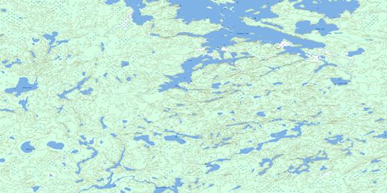 Ollen Lake Topographic map 053C02 at 1:50,000 Scale