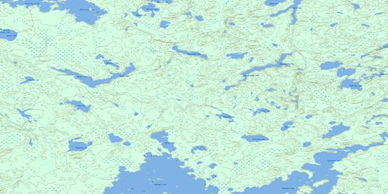 Hewitt Lake Topo Map 053C07 at 1:50,000 scale - National Topographic System of Canada (NTS) - Toporama map