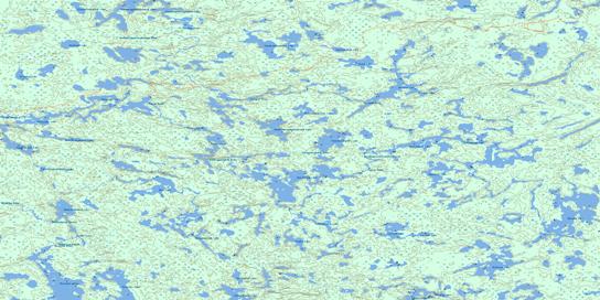 Red Willow Lake Topo Map 053D06 at 1:50,000 scale - National Topographic System of Canada (NTS) - Toporama map