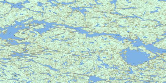 Mcintosh Bay Topo Map 053D09 at 1:50,000 scale - National Topographic System of Canada (NTS) - Toporama map
