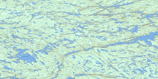 Cherrington Lake Topo Map 053D10 at 1:50,000 scale - National Topographic System of Canada (NTS) - Toporama map