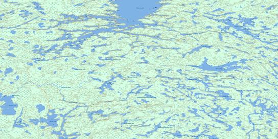 Kagipo Lake Topographic map 053D11 at 1:50,000 Scale