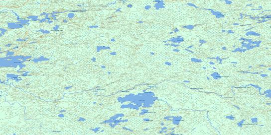 Lewis Lake Topographic map 053D12 at 1:50,000 Scale