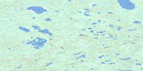Gilchrist Lake Topo Map 053D13 at 1:50,000 scale - National Topographic System of Canada (NTS) - Toporama map