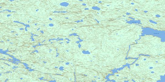 Borland Lake Topographic map 053D16 at 1:50,000 Scale