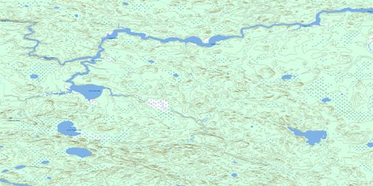 Varveclay Lake Topographic map 053E01 at 1:50,000 Scale