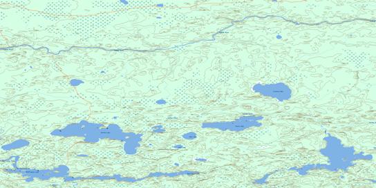 Gorman Lake Topo Map 053E02 at 1:50,000 scale - National Topographic System of Canada (NTS) - Toporama map