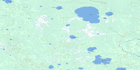 Hudwin Lake Topo Map 053E04 at 1:50,000 scale - National Topographic System of Canada (NTS) - Toporama map