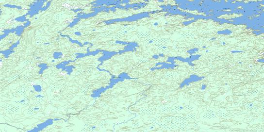 Wapus Bay Topo Map 053E10 at 1:50,000 scale - National Topographic System of Canada (NTS) - Toporama map