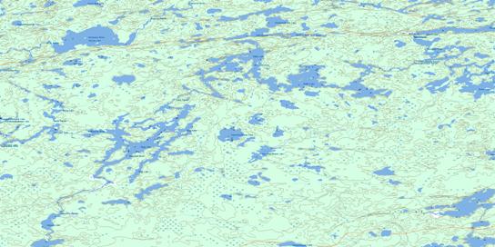 Dobbs Lake Topo Map 053E14 at 1:50,000 scale - National Topographic System of Canada (NTS) - Toporama map