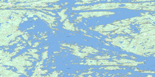 Island Lake Topo Map 053E15 at 1:50,000 scale - National Topographic System of Canada (NTS) - Toporama map