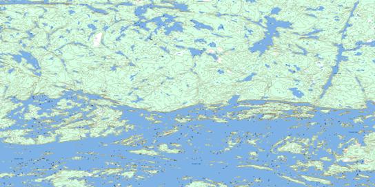 York Lake Topo Map 053E16 at 1:50,000 scale - National Topographic System of Canada (NTS) - Toporama map