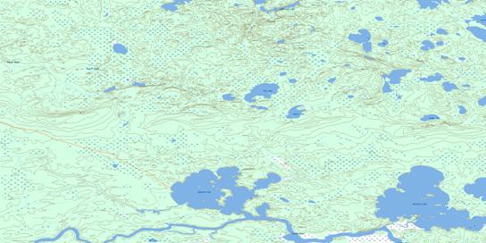 Angekum Lake Topo Map 053F05 at 1:50,000 scale - National Topographic System of Canada (NTS) - Toporama map