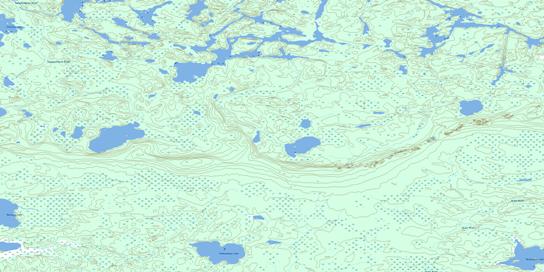 Peekwachana Lake Topo Map 053F06 at 1:50,000 scale - National Topographic System of Canada (NTS) - Toporama map
