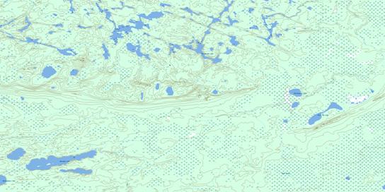 Menaeko Lake Topographic map 053F07 at 1:50,000 Scale