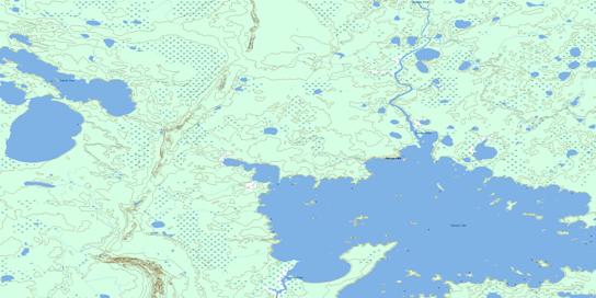 Sachigo Lake Topo Map 053F16 at 1:50,000 scale - National Topographic System of Canada (NTS) - Toporama map
