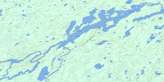 Muskrat Dam Lake Topo Map 053G05 at 1:50,000 scale - National Topographic System of Canada (NTS) - Toporama map
