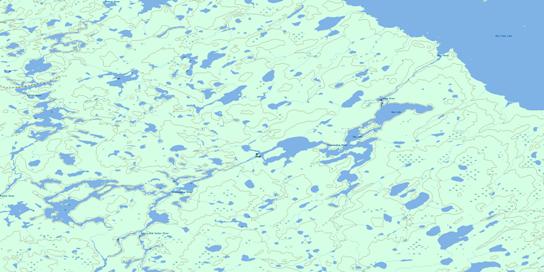 Bug Lake Topo Map 053G09 at 1:50,000 scale - National Topographic System of Canada (NTS) - Toporama map